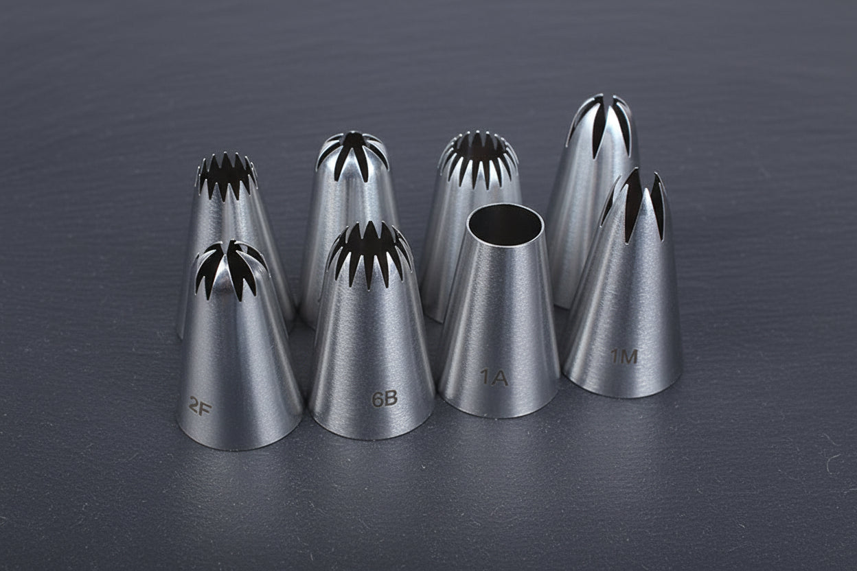 RVS Spuitmondjes Set 8 stuks