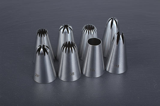 RVS Spuitmondjes Set 8 stuks